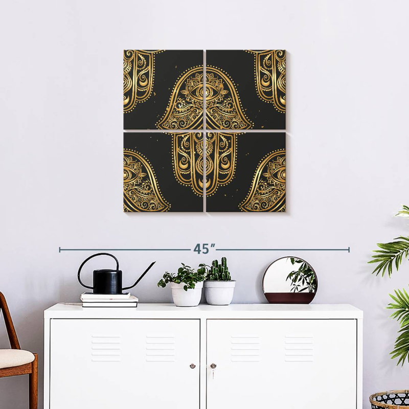 Hamsa ornementale Kerrick, H 26 po x l 26 po