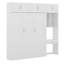 Lit escamotable avec garde-robe et armoire supérieure, lit escamotable en bois avec tablettes-1940199239-1940199238