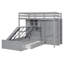 Lit superposé avec tiroirs, garde-robe, tablettes de rangement et lit hydraulique-1459864591