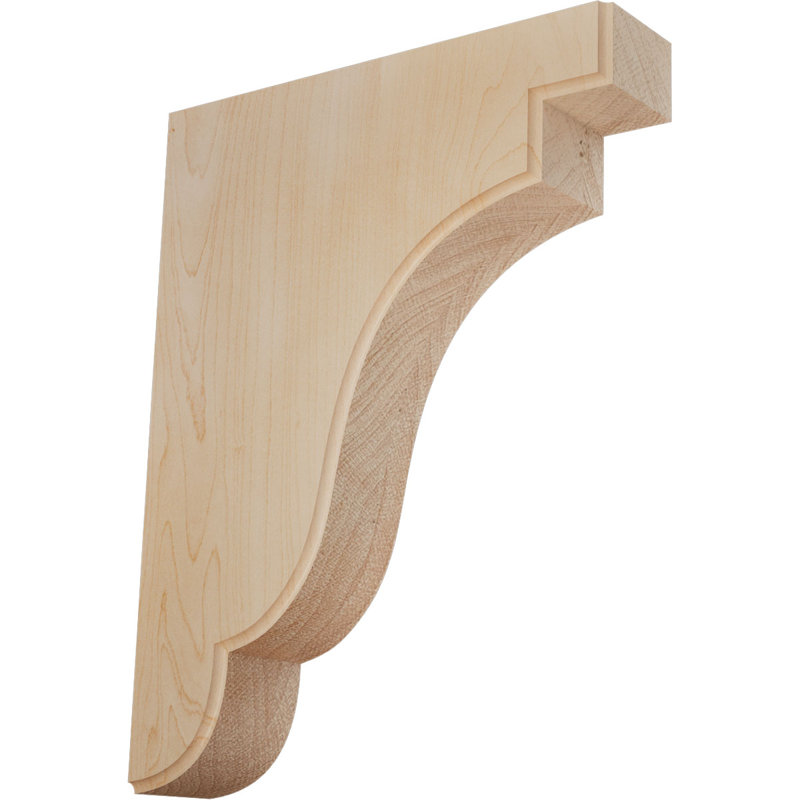 Support Bedford, Érable, 1,75 po X P 7,25 po X P 9,5 po H