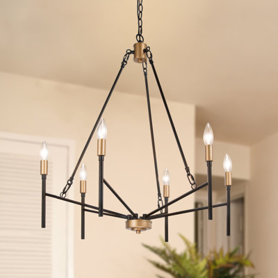 6 - Light Dimmable Sphere Chandelier