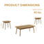 Ensemble de table 3 pièces Bexon