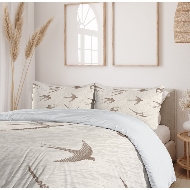 Coastal Polyester Duvet Cover, King Duvet Cover + 2 Shams