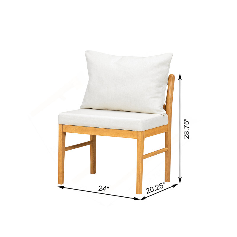 Ensemble de 2 chaises de ferme moderne