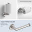 Ensembles de quincaillerie de salle de bain nickel brossé 4 pièces Lume