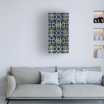 " Motif On Blue XI " by Alonzo Saunders