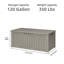 Boîte de rangement pour l'extérieur 120 gallons-109750533