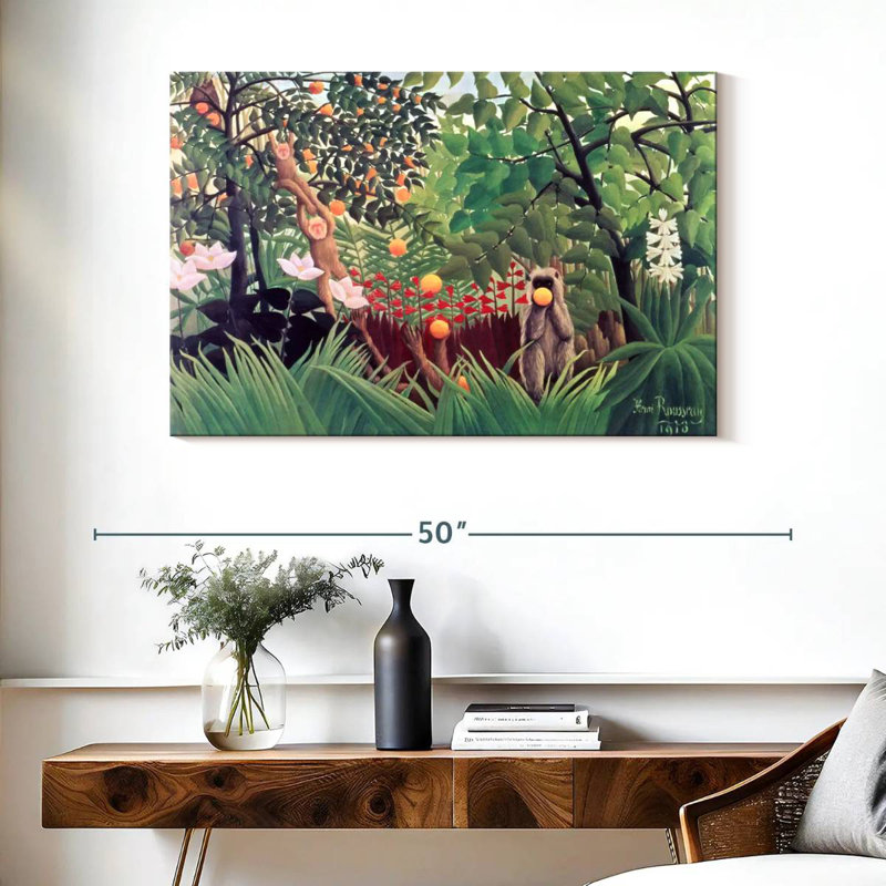 Paysage exotique d'Alvord 1910, H 26 po x l 39 po