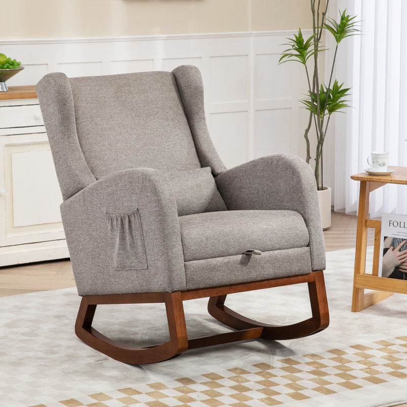 Chaise berçante Jaivin, Taupe