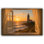 «Golden Path to Shore Coastal Lighthouse View - Tranquil Sunset», art mural sur toile tendue