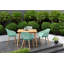 LifestyleGarden Fiji FSC Wood Outdoor Patio Small Dining Table