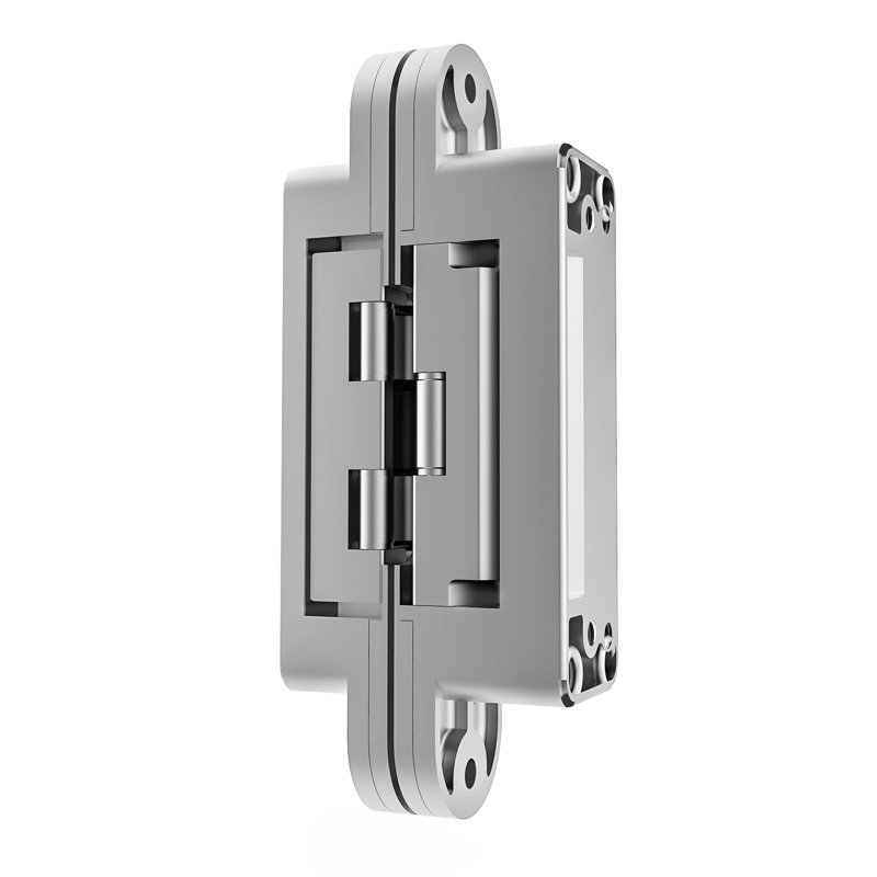 Chrome 3D Adjustable Heavy-Duty Concealed Door Hinge