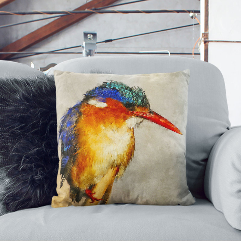 Square Throw Cushion, 40cm H x 40cm W x 15cm D