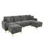 Sofa 4‑Seater with 2 Storage Ottomans-134702244