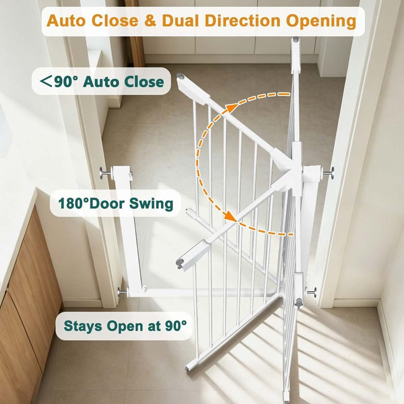 Barrière de sécurité étroite pour animaux de compagnie pour portes et escaliers
