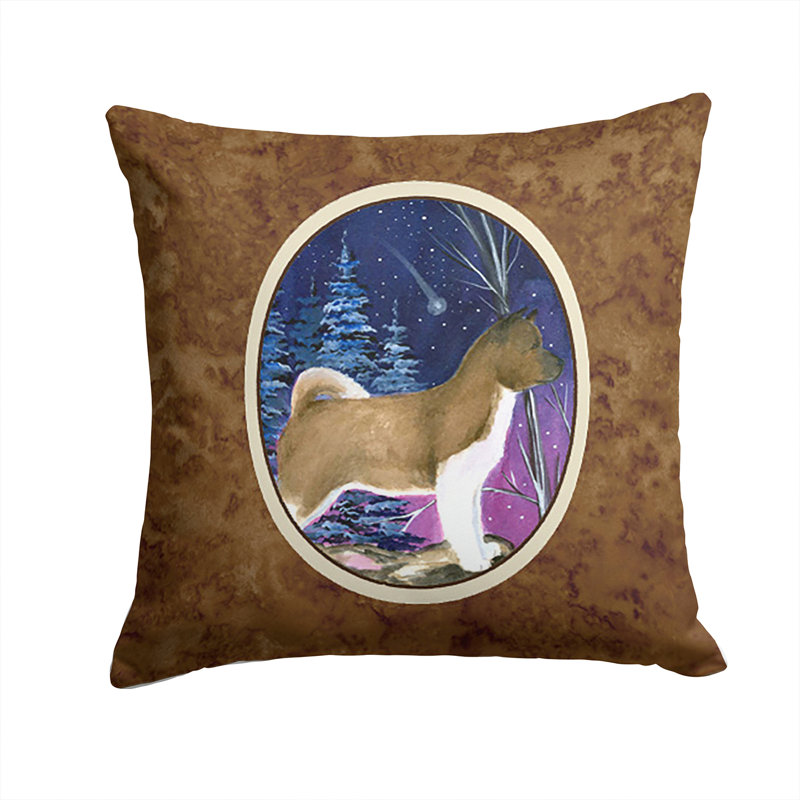 Akita Outdoor Reversible Throw Pillow