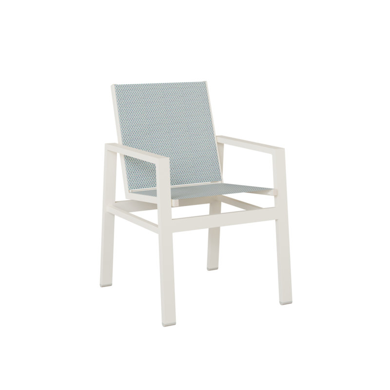 Chaise berçante Vida de Berlin Gardens, Interlock Calypso, Blanc mat