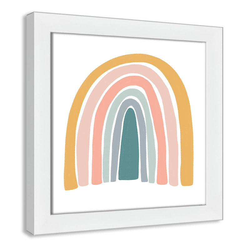 Décoration murale pour enfants, H 12 po x l 12 po x P 0,63 po, Cadre blanc