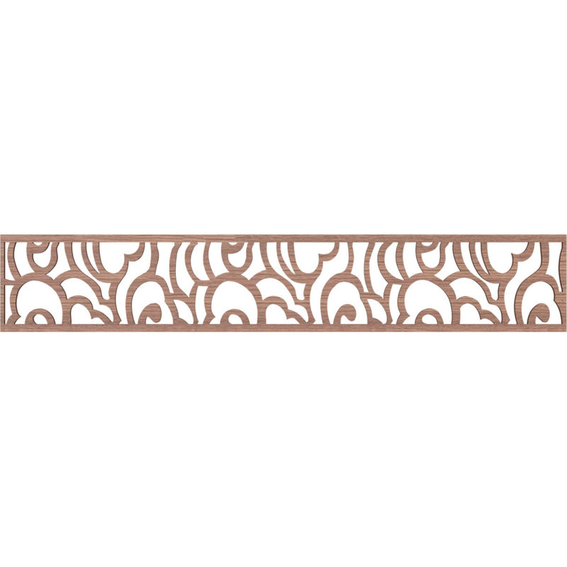 Moulure de panneau Springfield, Noyer, H 8 po x l 46,625 po x P 0,375 po