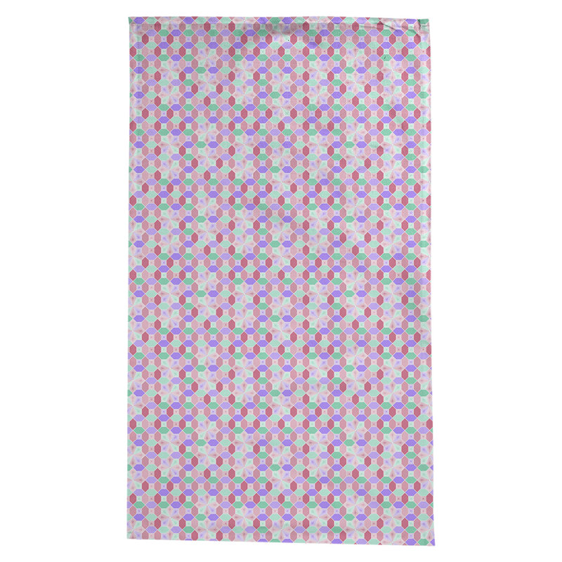 Nappe à motif Leffel, Vert et rose