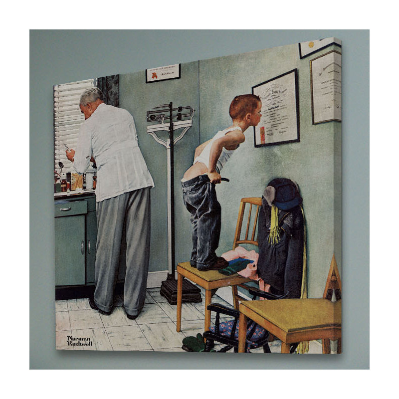 Before The Shot by Norman Rockwell - Wrapped Canvas Print, 46 cm H x 46 cm W