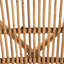 Chaise avec accoudoirs en rotin brun Charnessa