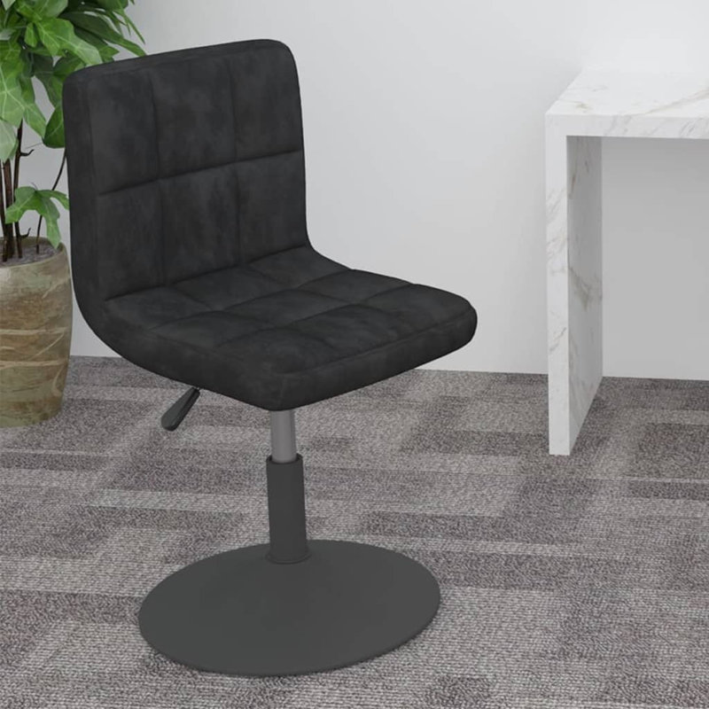 Jarry Swivel Adjustable Height Counter Stool, Black