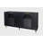 4-Door Glass Cabinet With Lacquered Finish For Office Storage