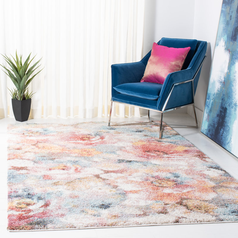 Tapis floral Sudheer Performance, Rectangle 5 pi 5 po x 7 pi 7 po