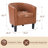 25.2" W Classic Soft Faux Leather Accent Chair With Nailhead Trim