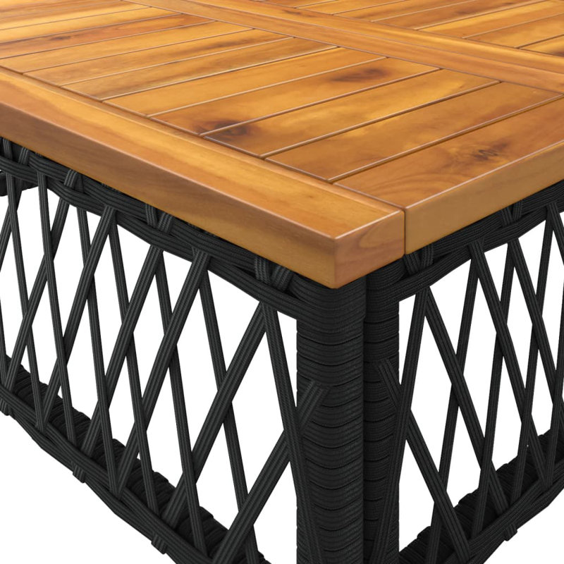 Bay Isle Home? Ensemble de canapé de patio 2 pièces avec coussins en rotin de polyester, Crème, Noir