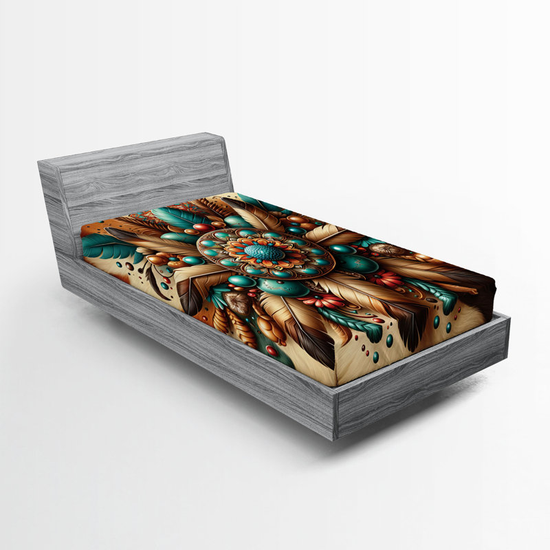 Microfiber Floral Fitted Sheet, Twin XL Fitted Sheet