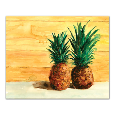" Tropical Beached Pineapple Pair "