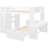 White Loft Bed With Full And  Beds, Shelves, Desk, Wardrobe. Solid Build For Long-Term Performance. Optimize Bedroom Function Size Stand-Alone Bed, Wardrobe - White. Maximize Space Construction.-1510606305-1510606306