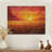 Sunset Over The Wheat Field III - Countryside Wood Wall Decor - On Natural Pine Wood-518033565