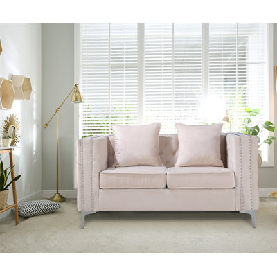 Habbe 61.8'' Velvet Loveseat