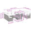344cm Wide Patio Sofa with Cushions