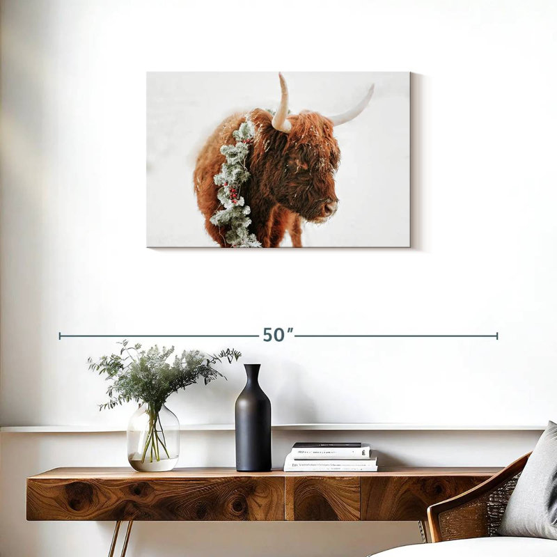 Brampt Christmas Cow, 20" H x 30" W