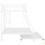 Lit simple sur lit double avec structure en acier robuste, lit superposé avec lit gigogne simple, échelles à deux côtés-1372671587