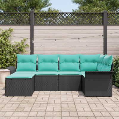 Ensemble de canapé de jardin avec coussin 6 pièces vidaXL