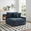 Fauteuil rembourré en velours côtelé Milbrey-253430669-235624980