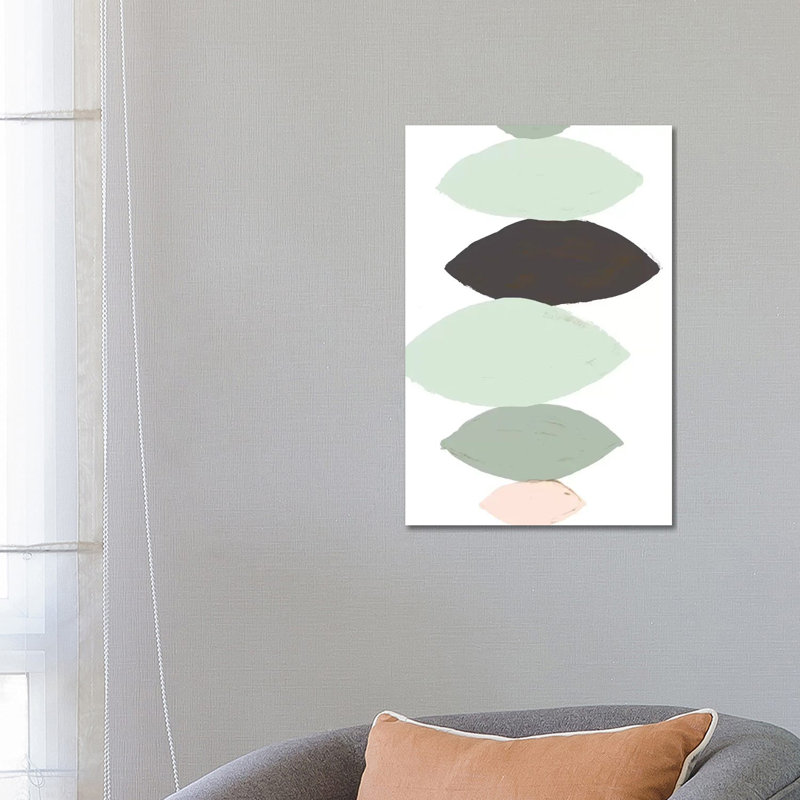 Pastel Pebbles by Lanie Loreth - Painting on Canvas, 66.04cm H x 45.72cm W x 3.81cm D, Wrapped Canvas