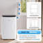 Puissance de refroidissement de 14 000 BTU - Déshumidificateur et ventilateur - Climatiseur portatif 3 en 1 à haute efficacité - Télécommande et minuterie 24H - Nécessaire d'installation - Refroidit jusqu'à 350 pieds carrés - Norme américaine