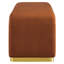 Banc rembourré en velours Koda Modway-93811977-93811975
