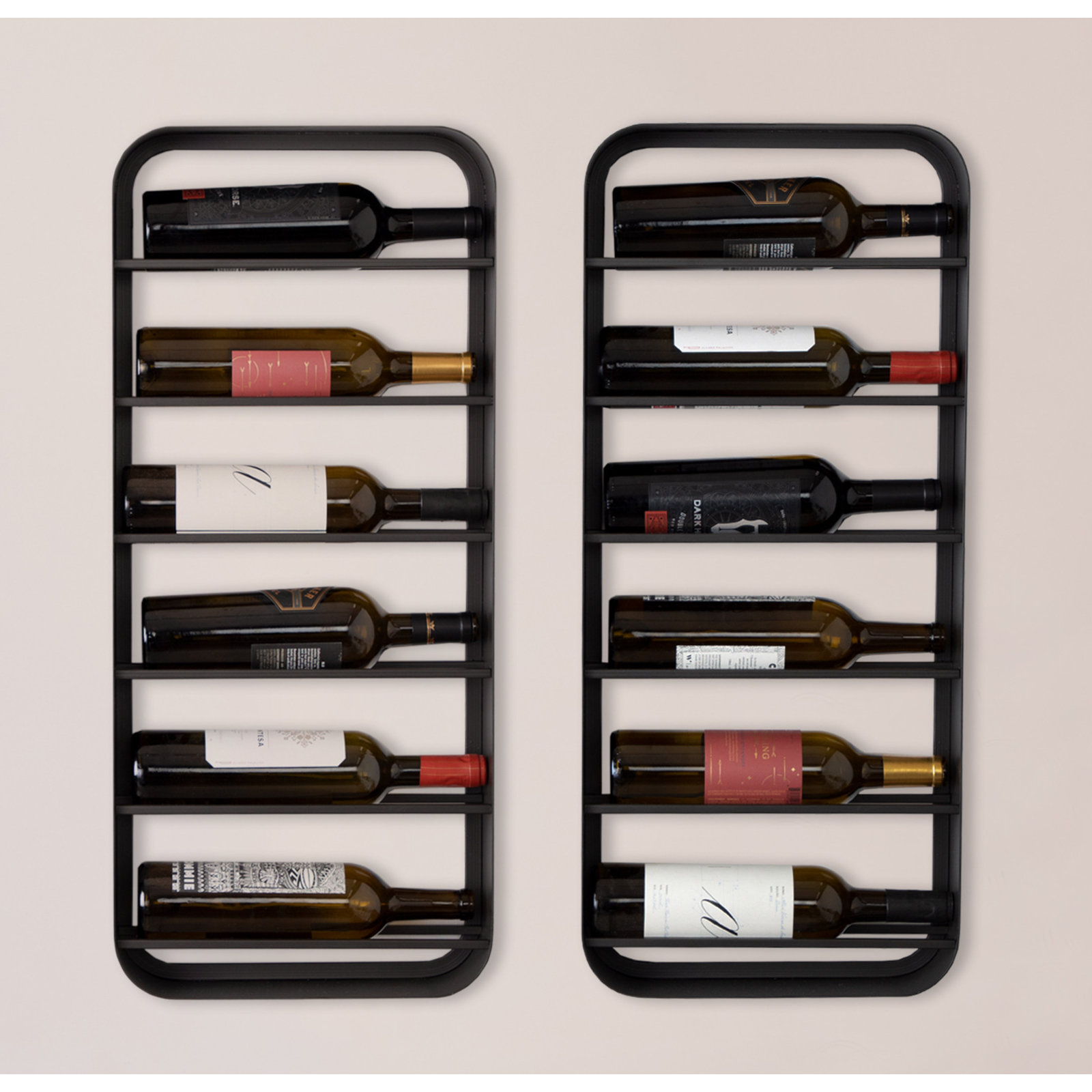 Sargent Wine Bottle Rack, Gray