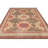 Distressed Homage Hand Knotted Wool Geometric Area Rug