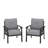 Set Of 2  All-Weather Metal Armchairs-1743548004-1743548005
