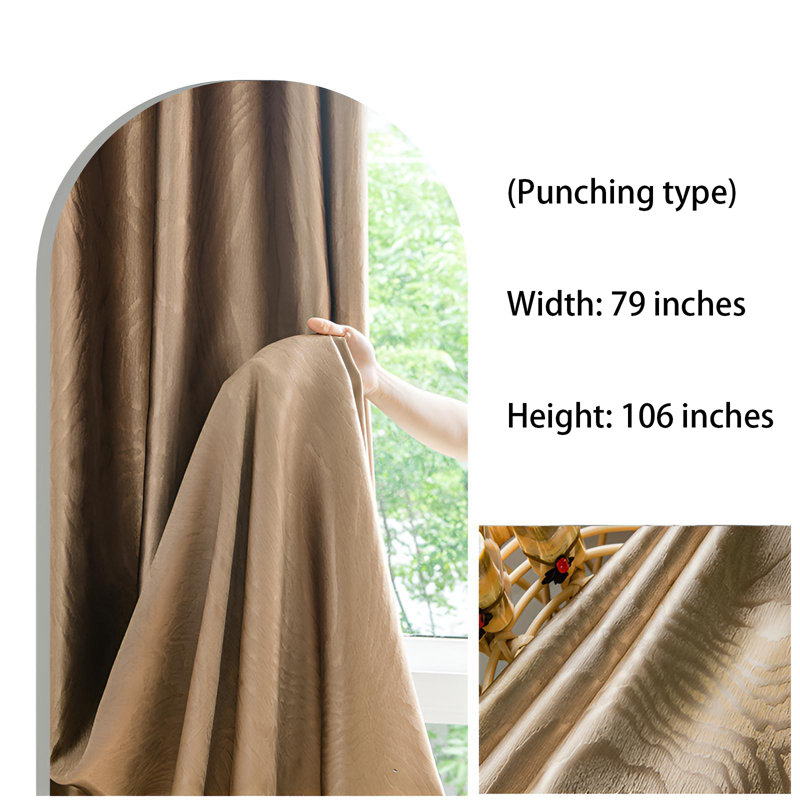 Aishah Room Darkening Curtain Single Panel, 78.74" W x 106.3" L