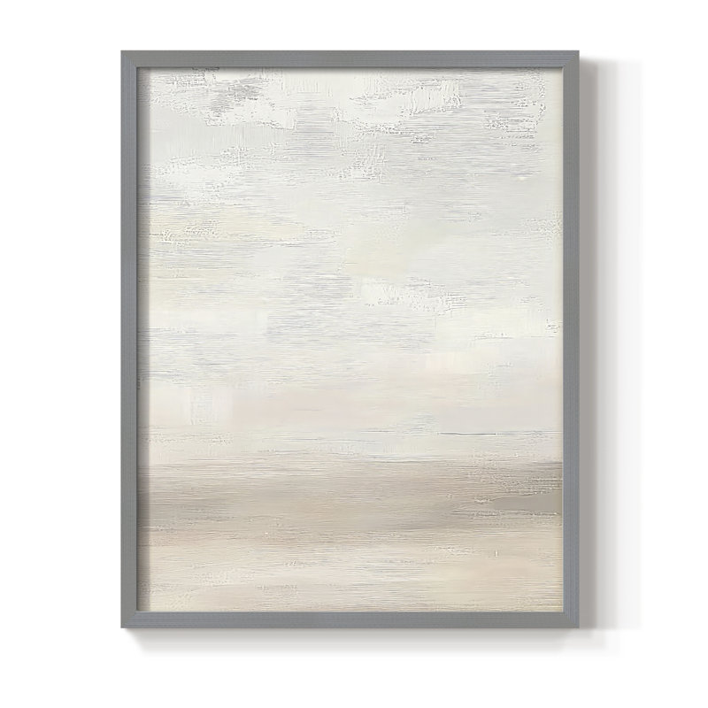 Impression abstraite encadrée CDXCIX - prête à être accrochée - fabriquée aux États-Unis, Gris, H 10 po x l 8 po