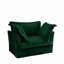 Un canapé confortable pour une personne équipé d'un grand coussin et de deux petits coussins-111949209